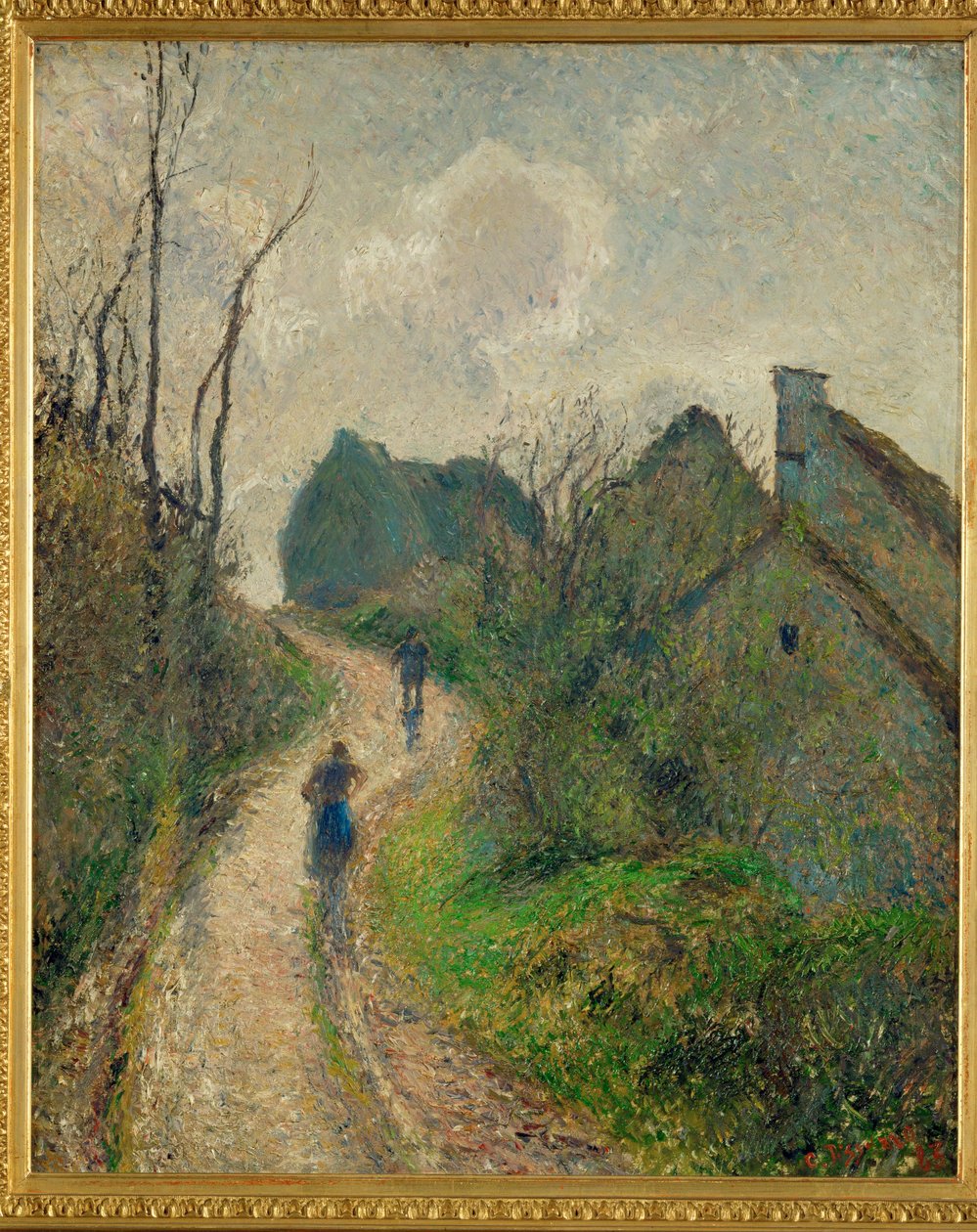 Chemin montant a Osny von Camille Pissarro