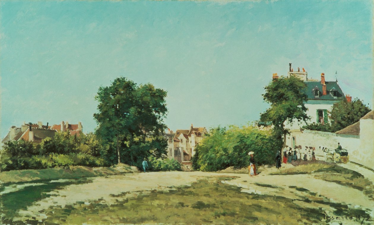 Räumung des alten Friedhofs in Pontoise von Camille Pissarro