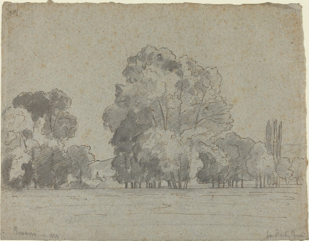 Baumhain, 1859 von Camille Pissarro