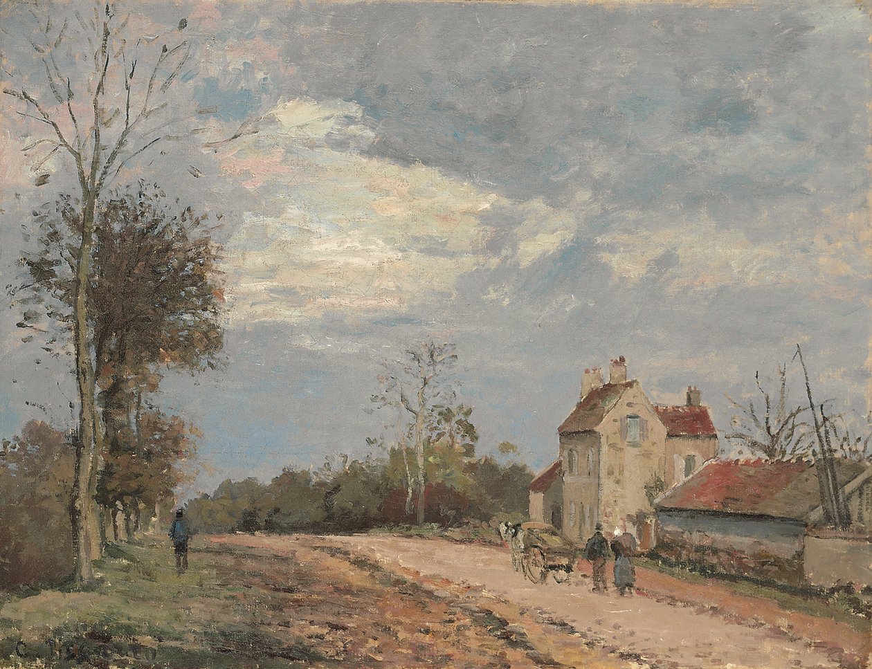 Das Haus von Monsieur Musy, Route de Marly, Louveciennes, ca. 1872 von Camille Pissarro