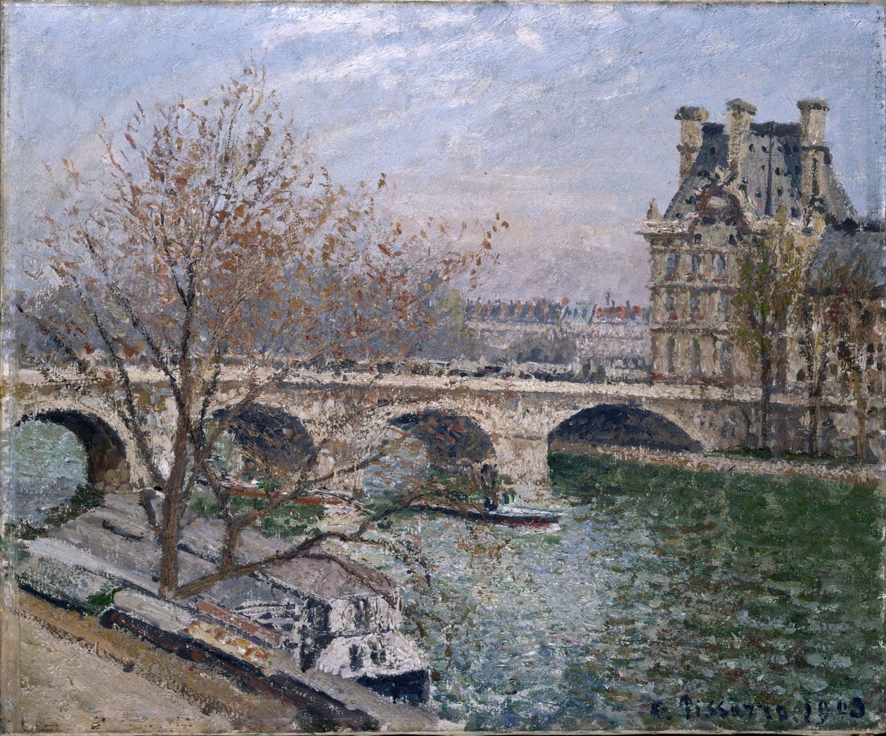 Le Pont Royal und Pavillon de Flore von Camille Jacob Pissarro