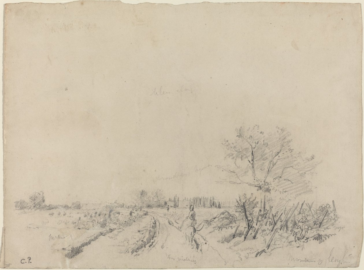 Montmorency Road, um 1850-1860 von Camille Pissarro