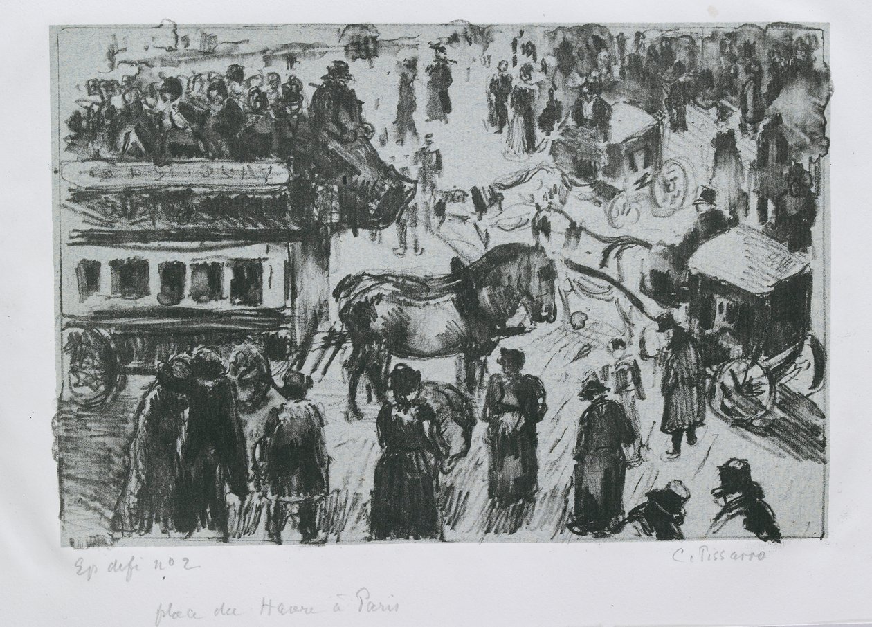 Place du Havre, in Paris, ca. 1897 von Camille Pissarro