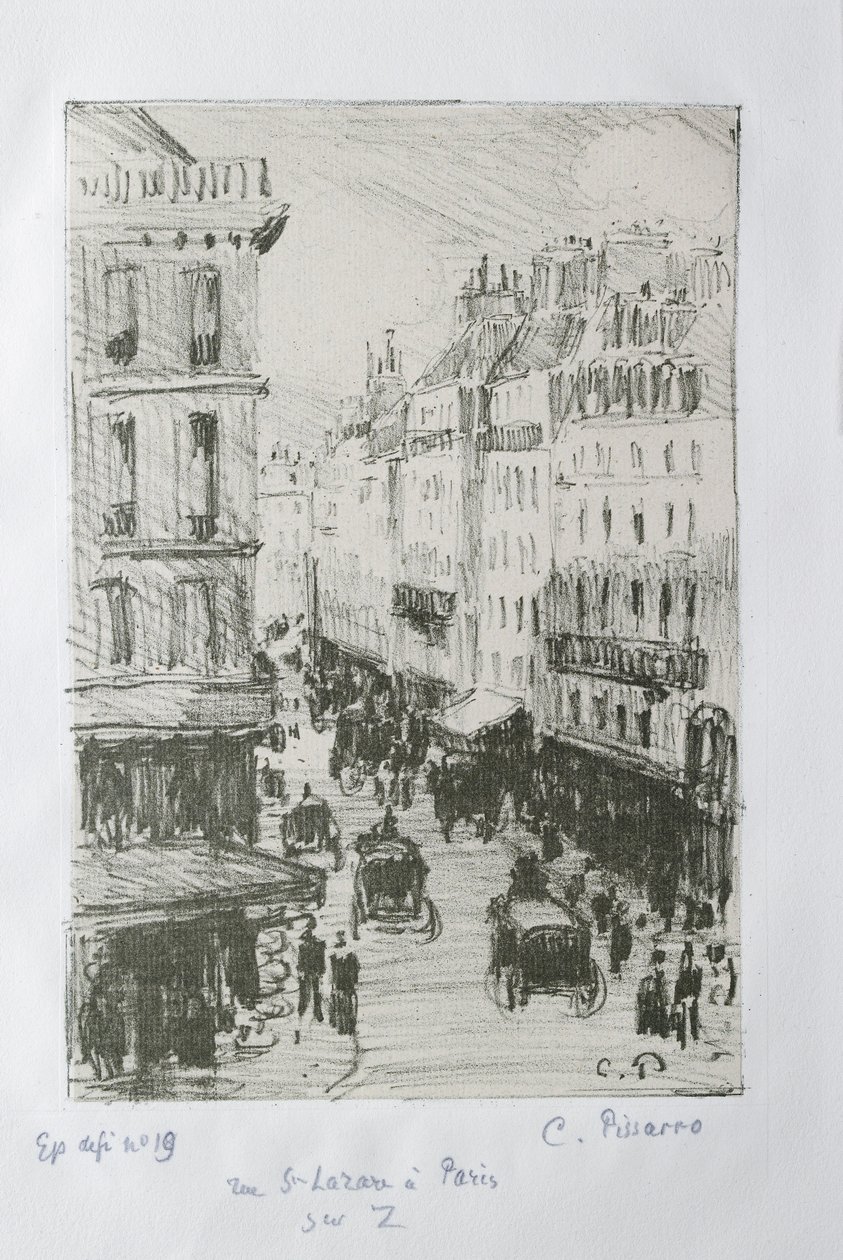 Rue Saint-Lazare, Paris, 1897 von Camille Pissarro