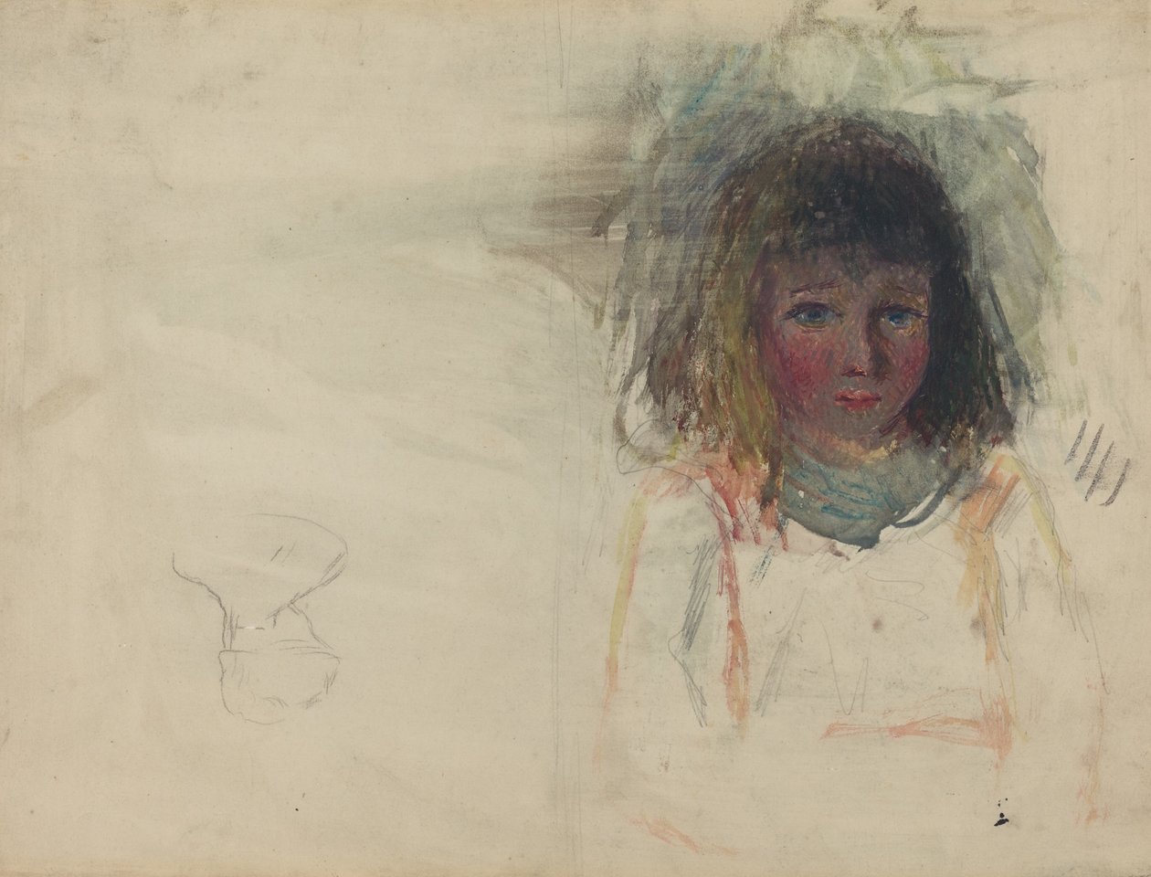 Der Sohn des Künstlers Georges [verso] von Camille Pissarro