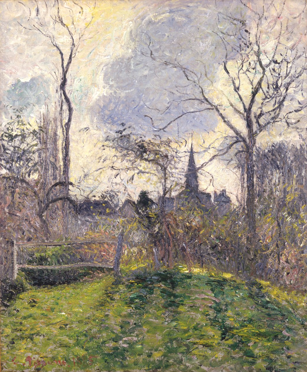 Der Glockenturm von Bazincourt von Camille Pissarro