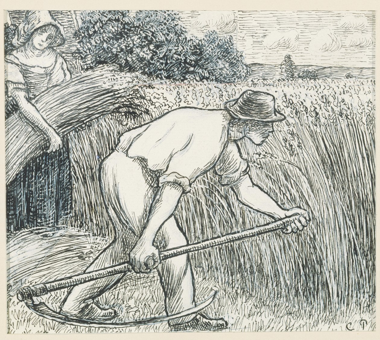 Die Ernte, ca. 1895 von Camille Jacob Pissarro