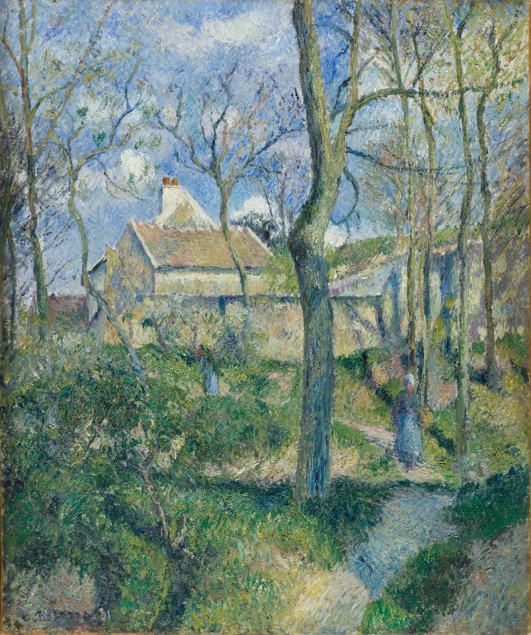 Der Weg nach Les Pouilleux, Pontoise von Camille Pissarro