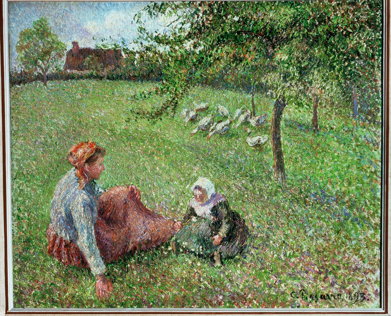 Die Gänseweide von Camille Pissarro