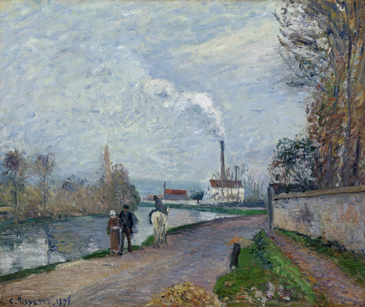 Der Fluss Oise bei Pontoise von Camille Pissarro