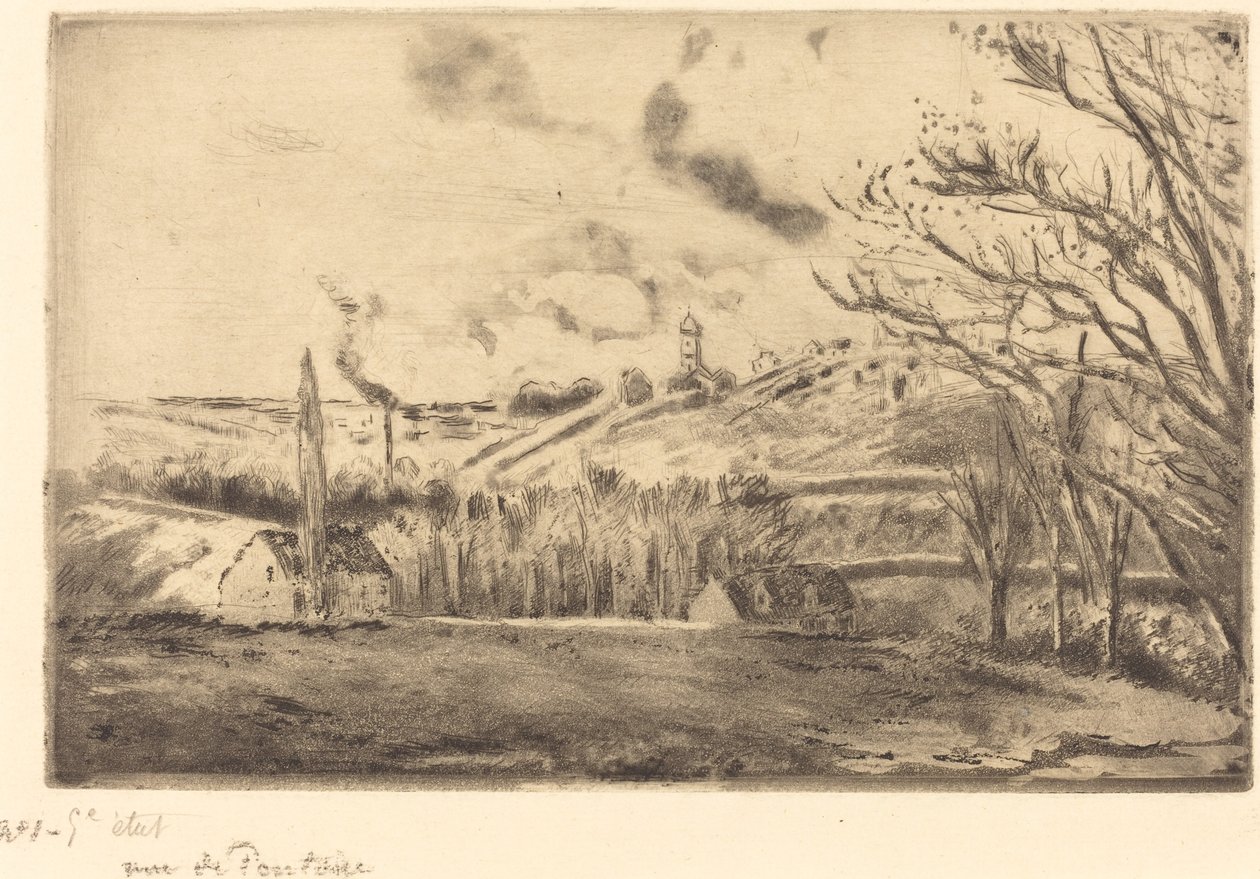 Ansicht von Pontoise von Camille Pissarro
