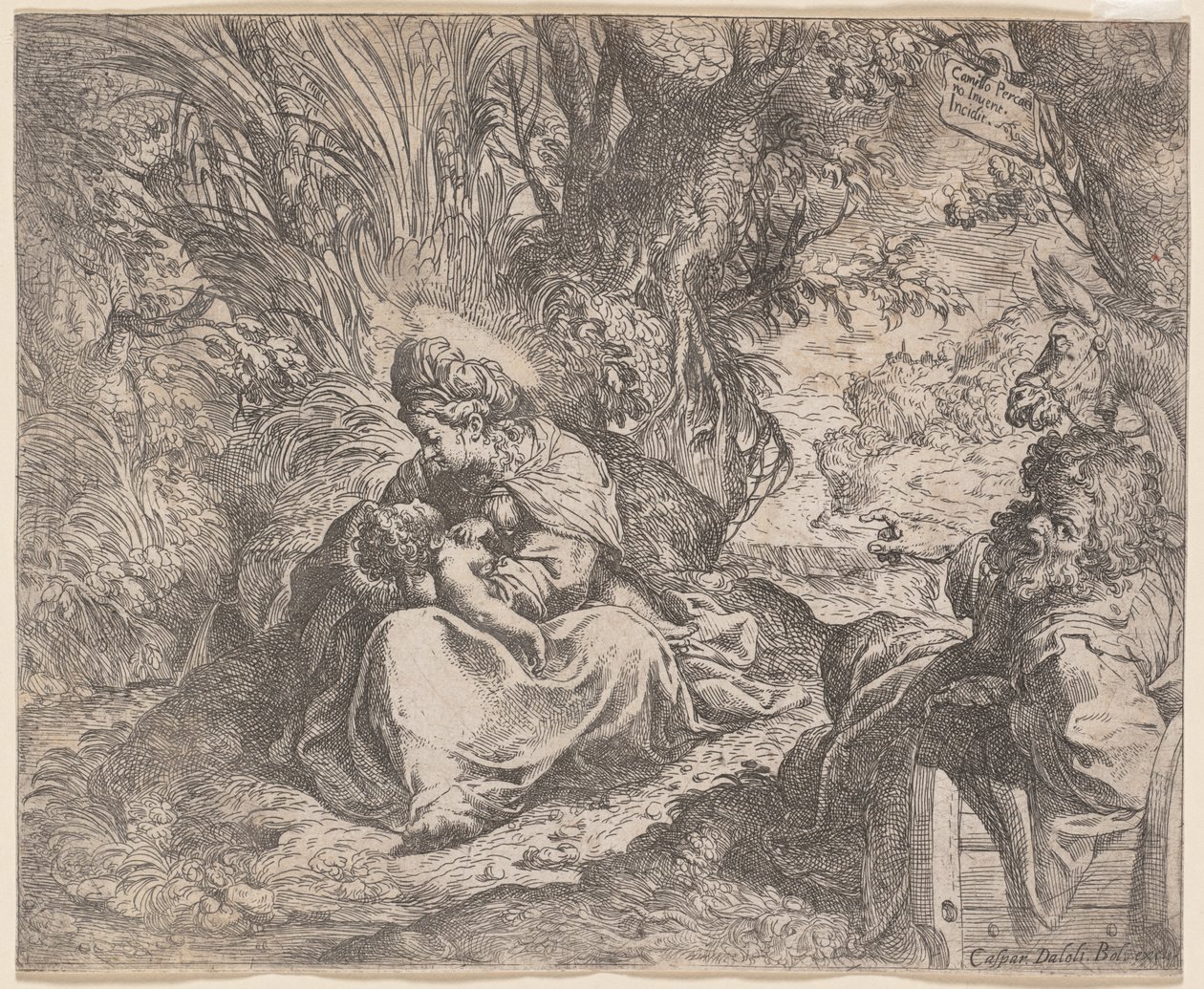 Die Rast auf der Flucht nach Ägypten, 1587-1590 von Camillo Procaccini