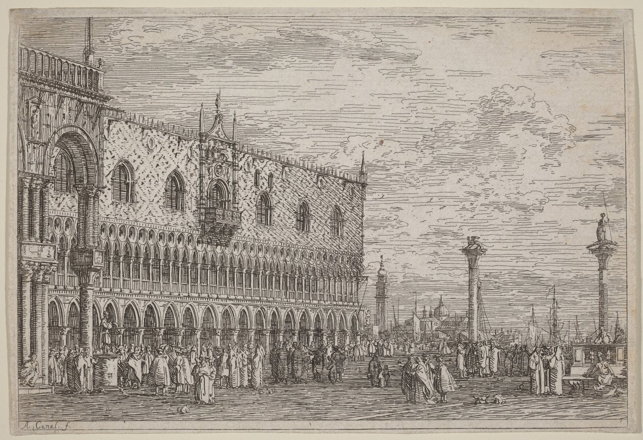 La Piera del Bando. V. von Canaletto