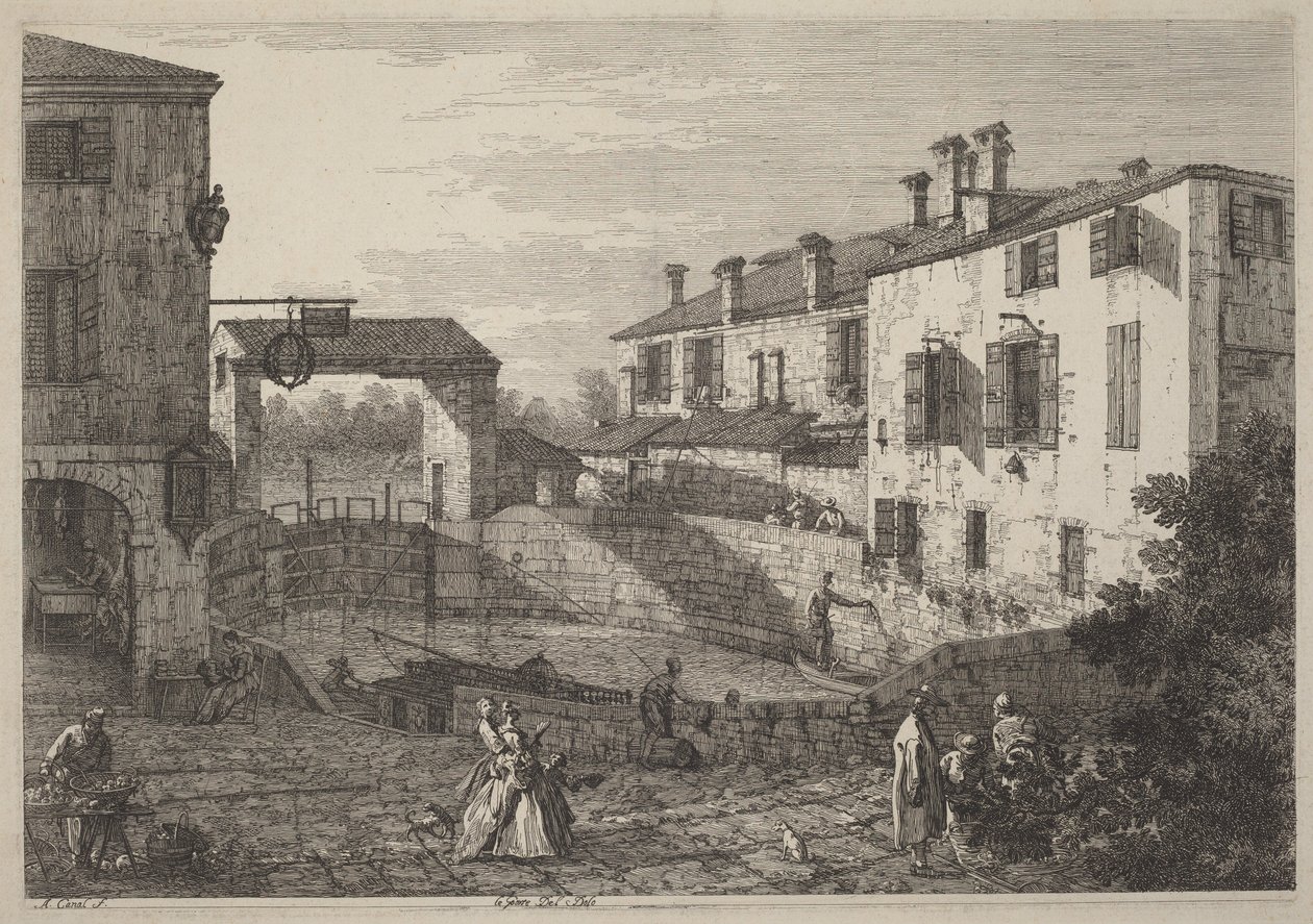 Die Tore von Dolo von Canaletto