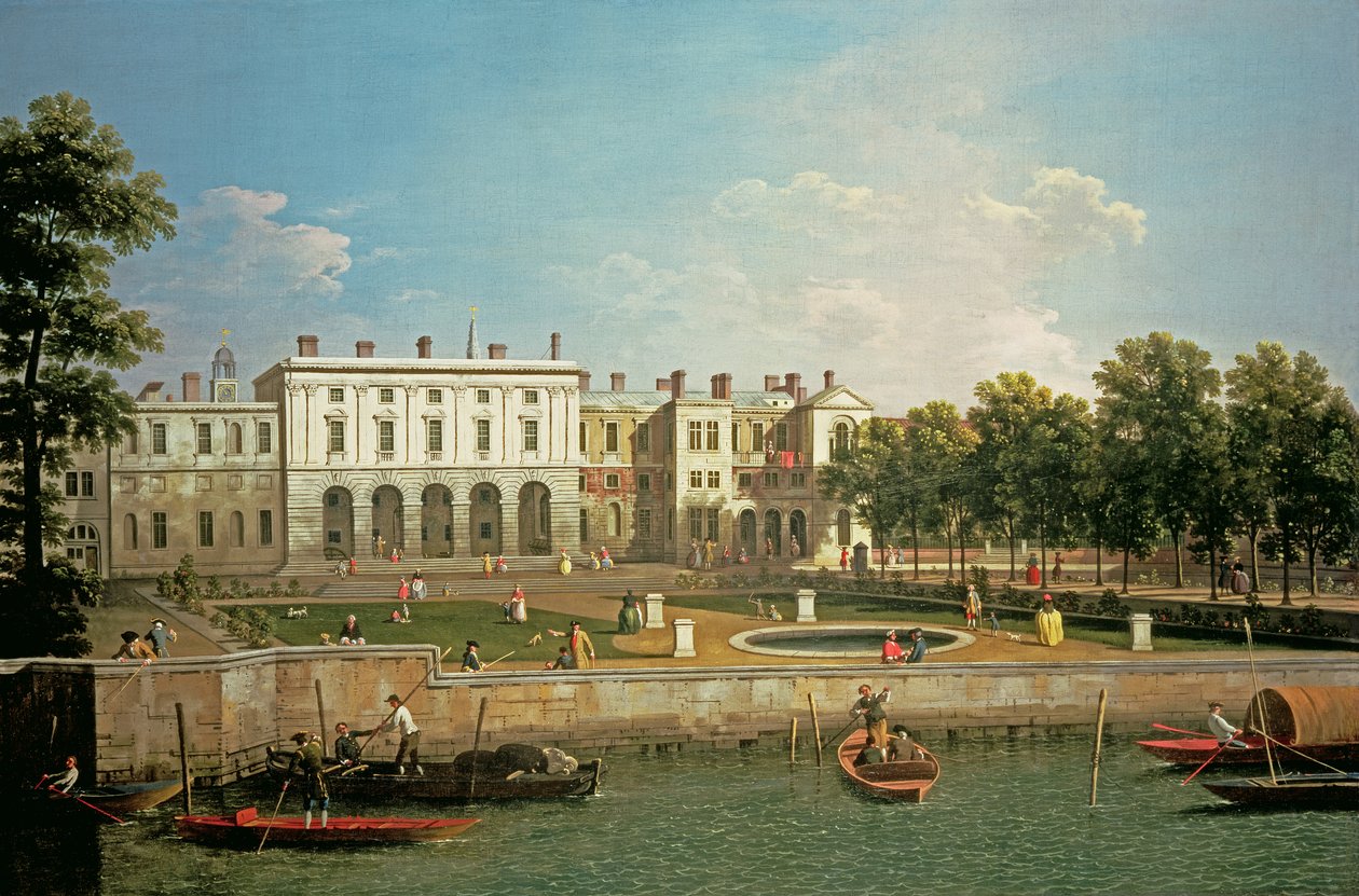 Altes Somerset House vom Fluss Thames von Giovanni Antonio Canal