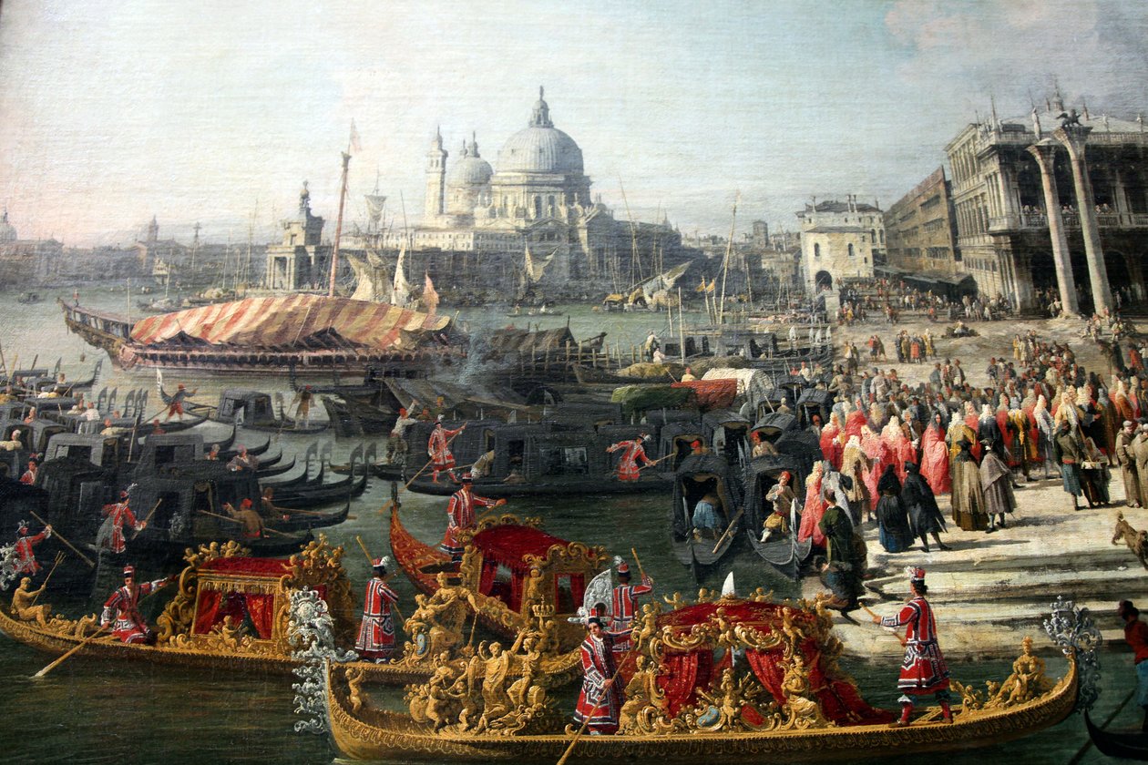 Empfang des französischen Botschafters in Venedig, 1726-1727 von Canaletto