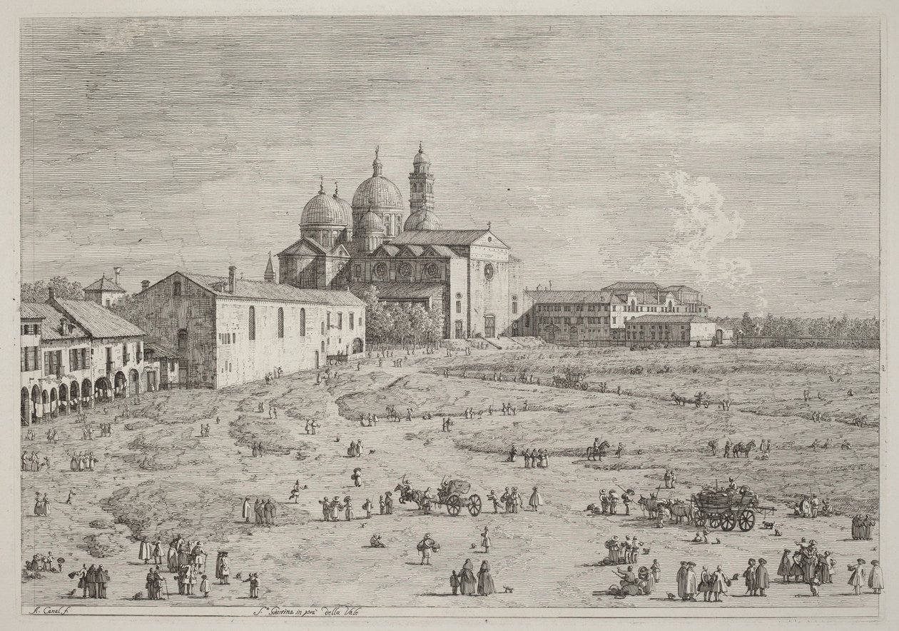 S. Giustina in pra della Vale von Canaletto