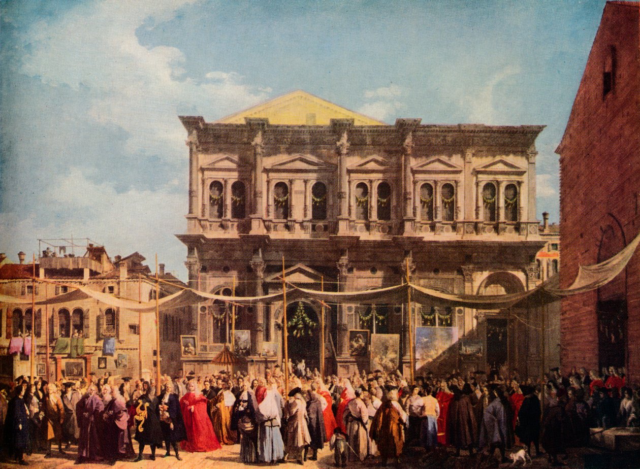Venedig: Der Festtag des Heiligen Rochus, 1735, 1938 von Giovanni Antonio Canal