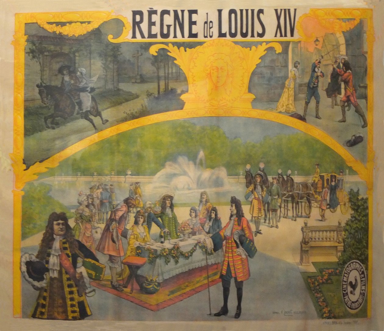 Plakat Le Regne de Louis XIV 1904 von Candido Aragonez de Faria