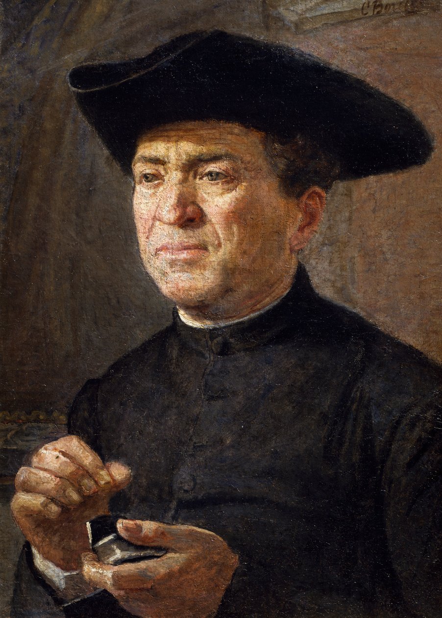 Prise Schnupftabak, Gemälde von Canuto Borelli (1852-1928), Italien von Canuto Borelli