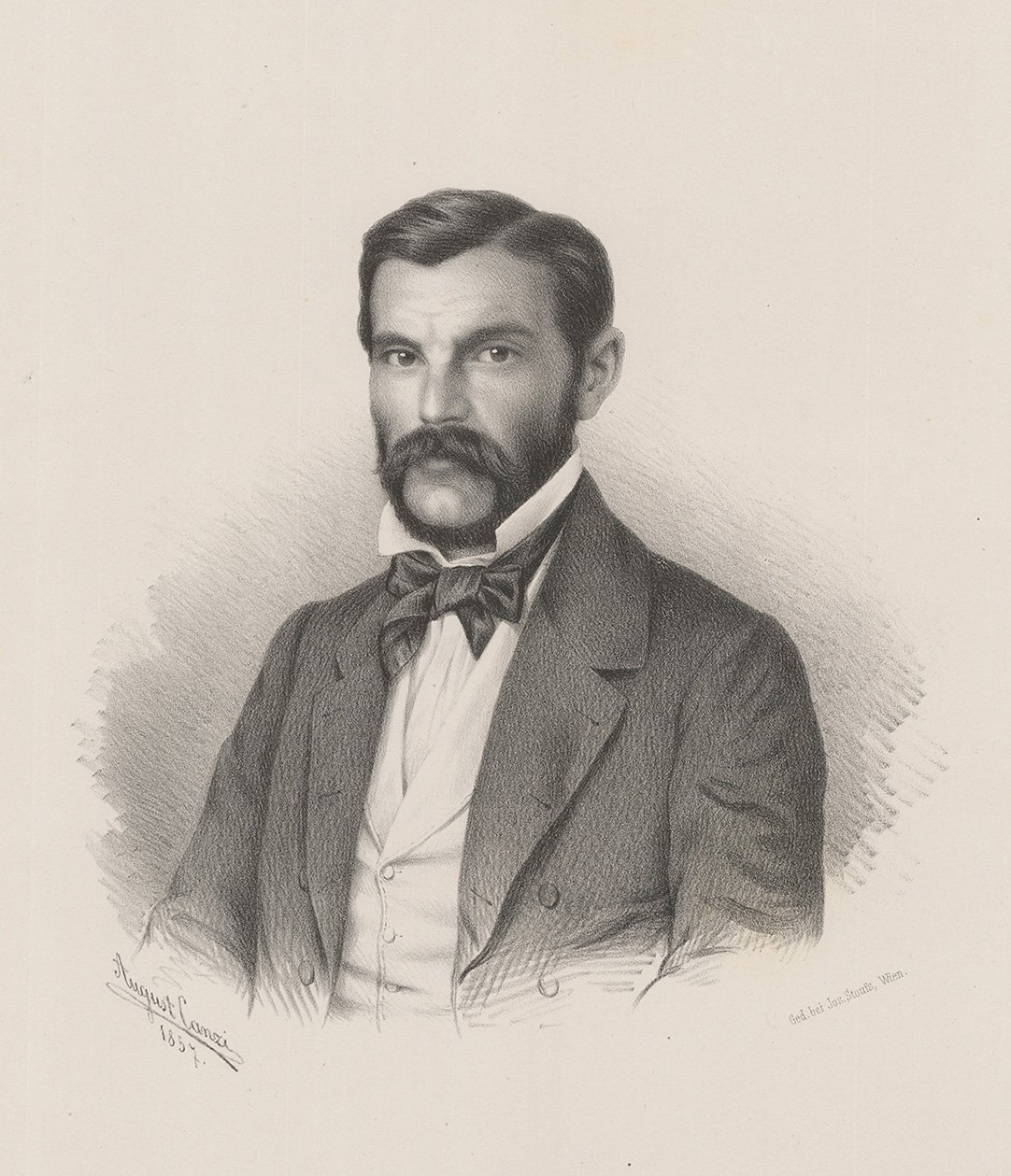 Porträt von László Thenke von Canzi Ágost Elek