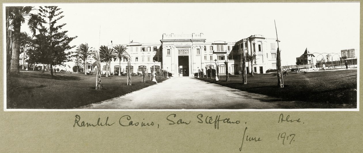 Ramleh Casino, San Stefano, Juni 1917 von Capt. Arthur Rhodes