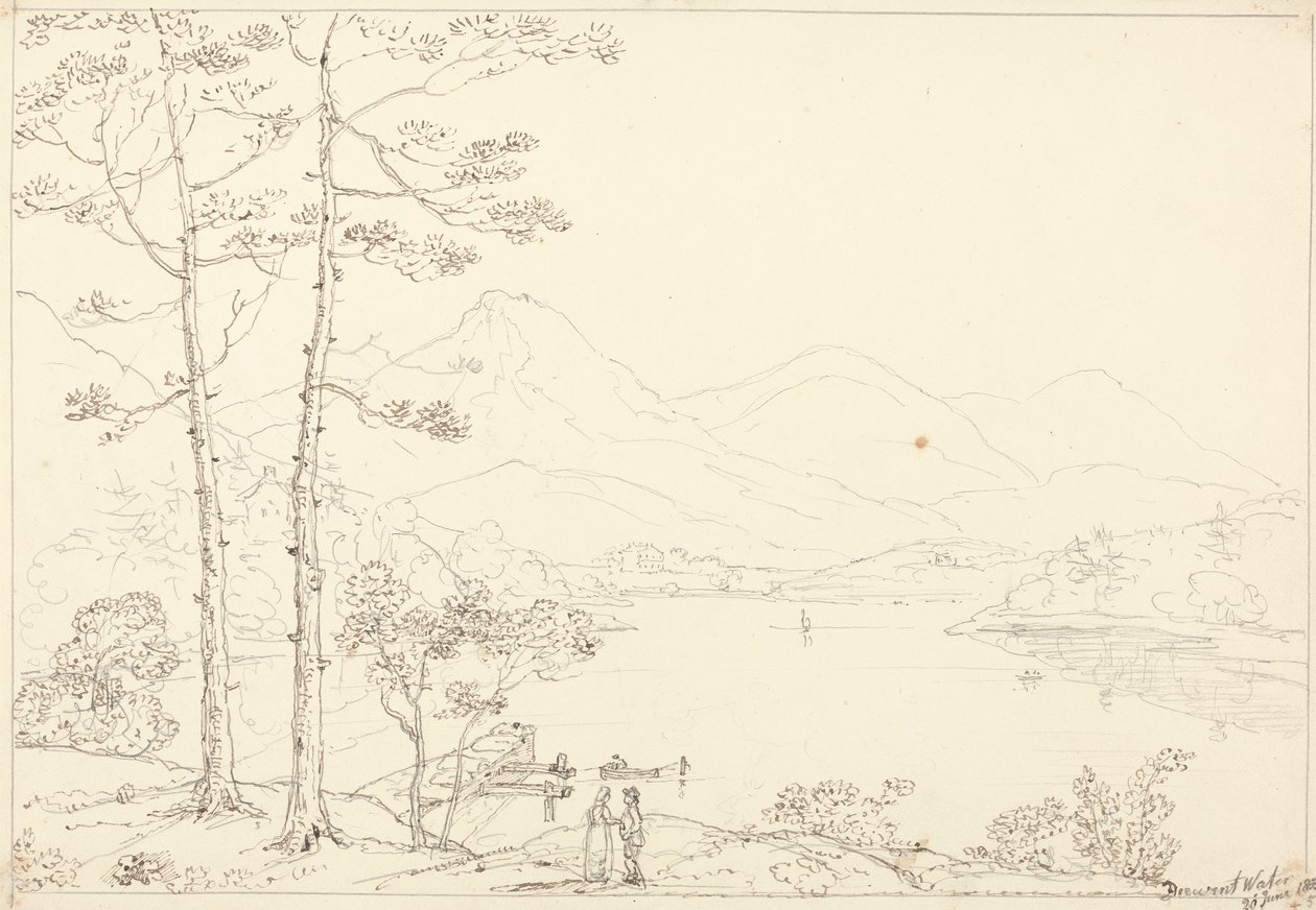 Derwent Water, 20. Juni 1835 von Capt. Thomas Hastings