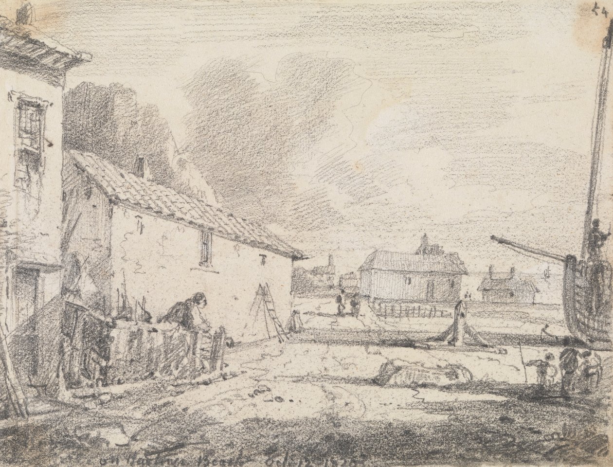 Am Strand von Hastings, 12. Oktober 1820 von Capt. Thomas Hastings
