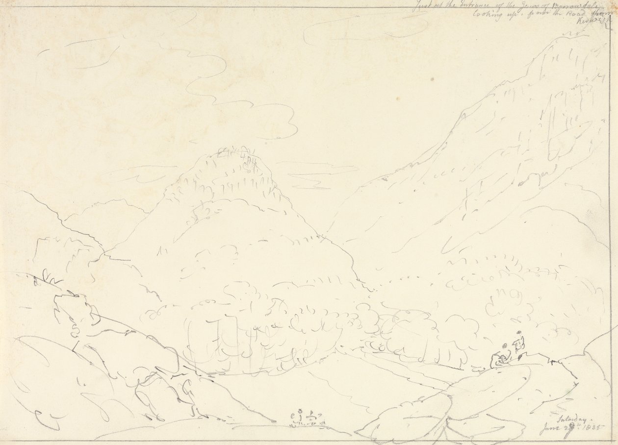 Die Kiefer von Borrowdale, Samstag, 27. Juni 1835 von Capt. Thomas Hastings