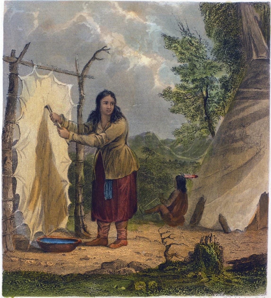 Büffelhaut, 1853 von Captain Seth Eastman