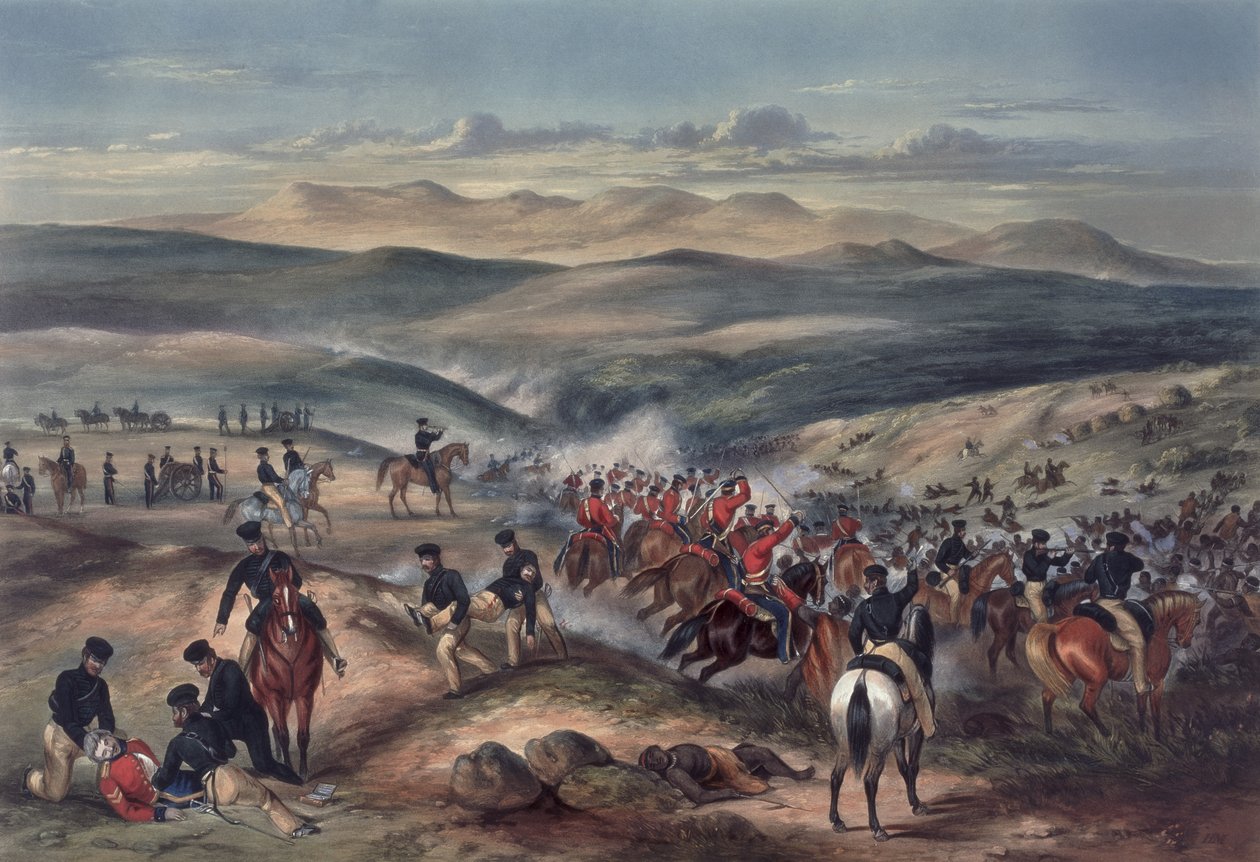 Die Schlacht von The Gwanga, Kap der Guten Hoffnung, am 8. Juni 1846 von Captain Carey