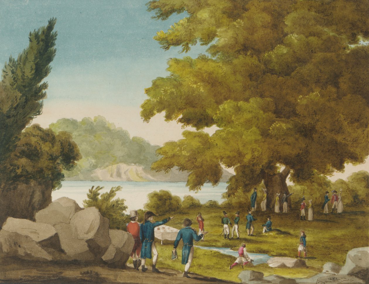 Der Brunnen des Bashaw, Santa Maura, Griechenland von Captain George Francis Lyon