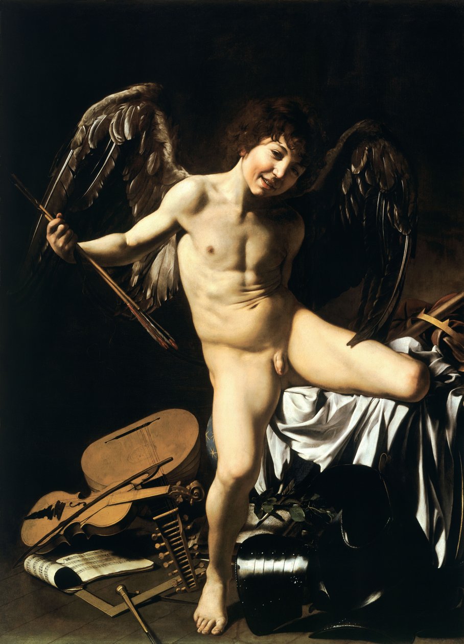 Amor als Sieger von Caravaggio