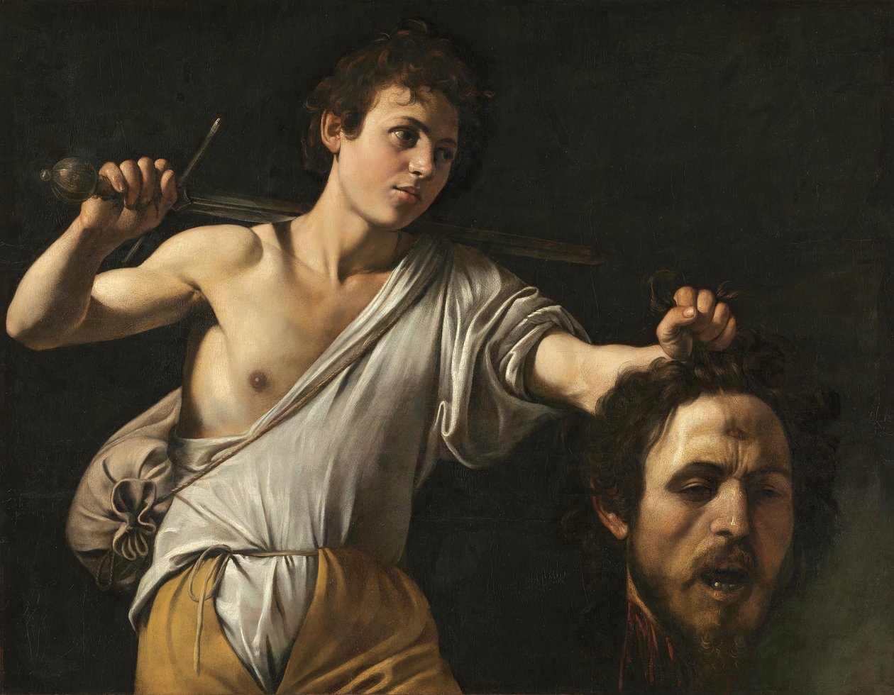 David mit dem Haupt des Goliath von Caravaggio