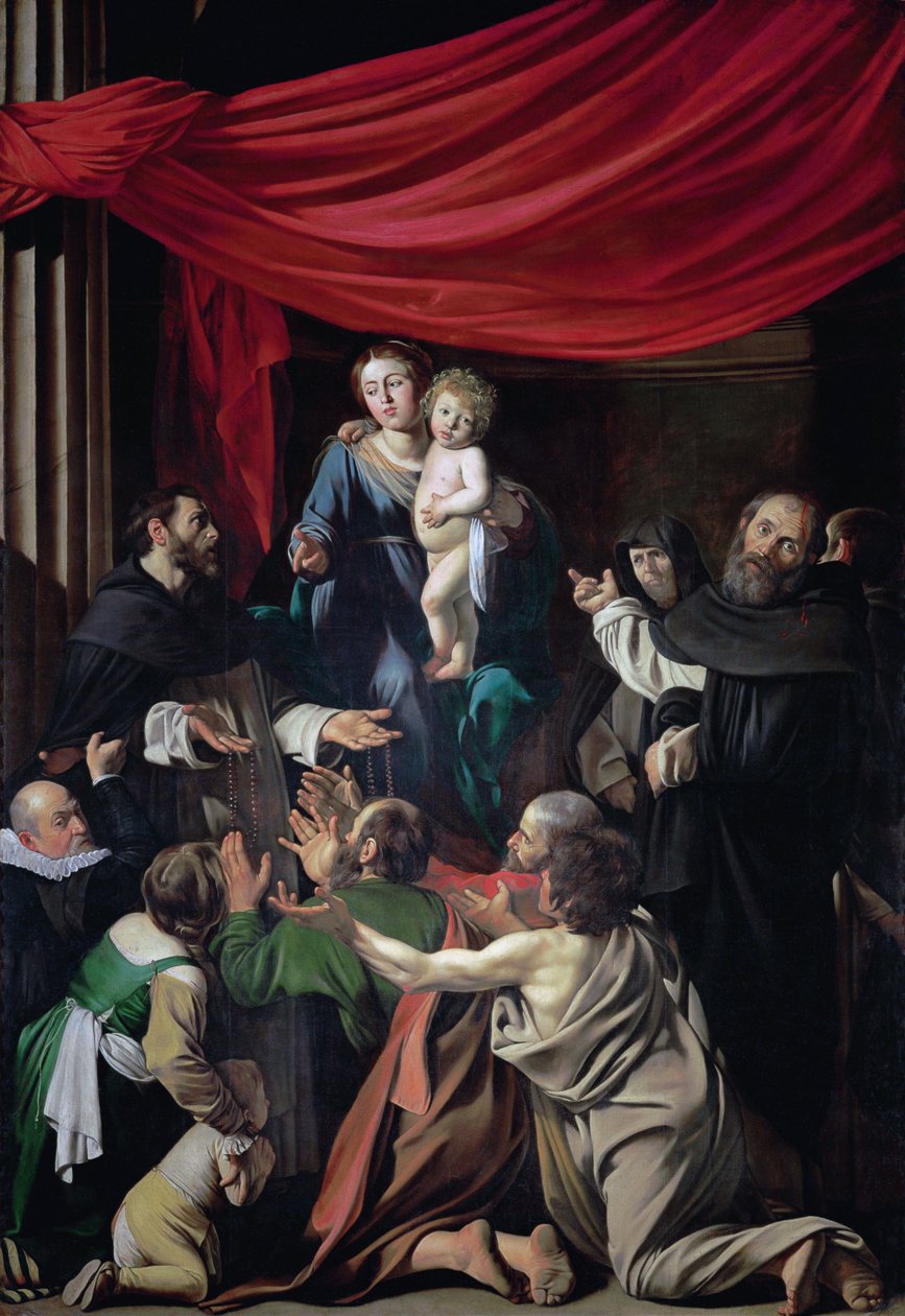 Madonna des Rosenkranzes von Caravaggio