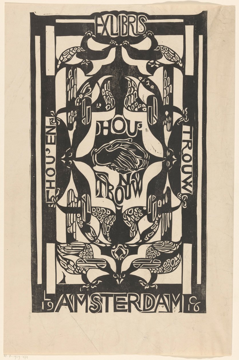 Ex Libris der Vereinigung Hou
