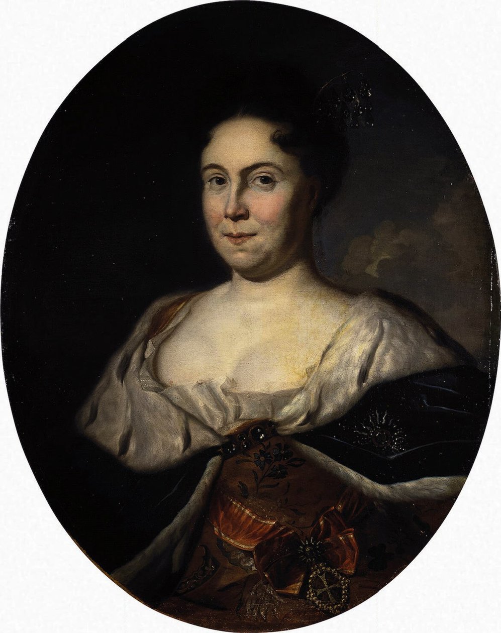 Porträt der Kaiserin Katharina I., 1684-1727, 1717 von Carel De Moor