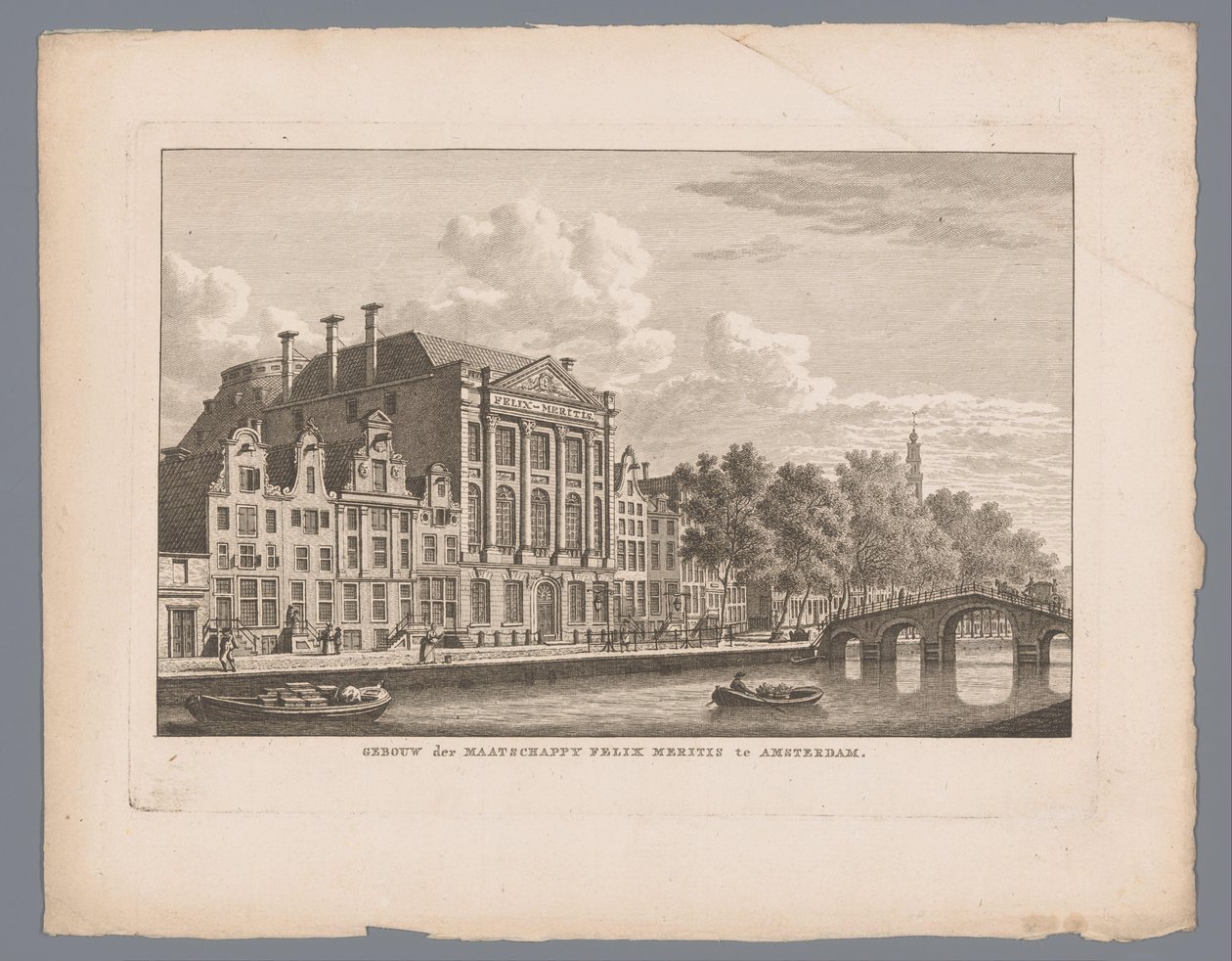Ansicht von Felix Meritis in Amsterdam von Carel Frederik Bendorp (I)