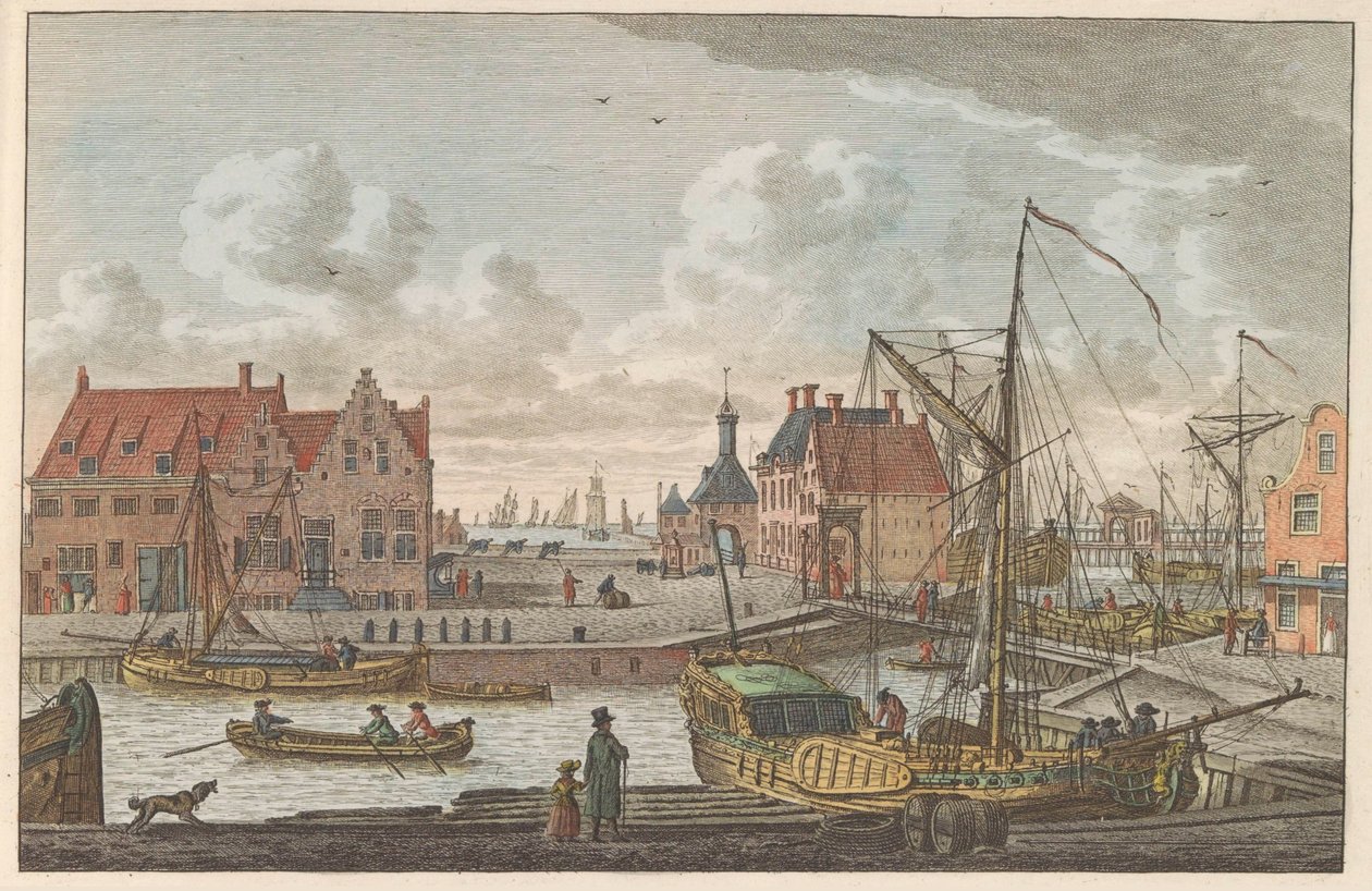 Havenpoort van Harlingen, ca. 1790 von Carel Frederik Bendorp (I)