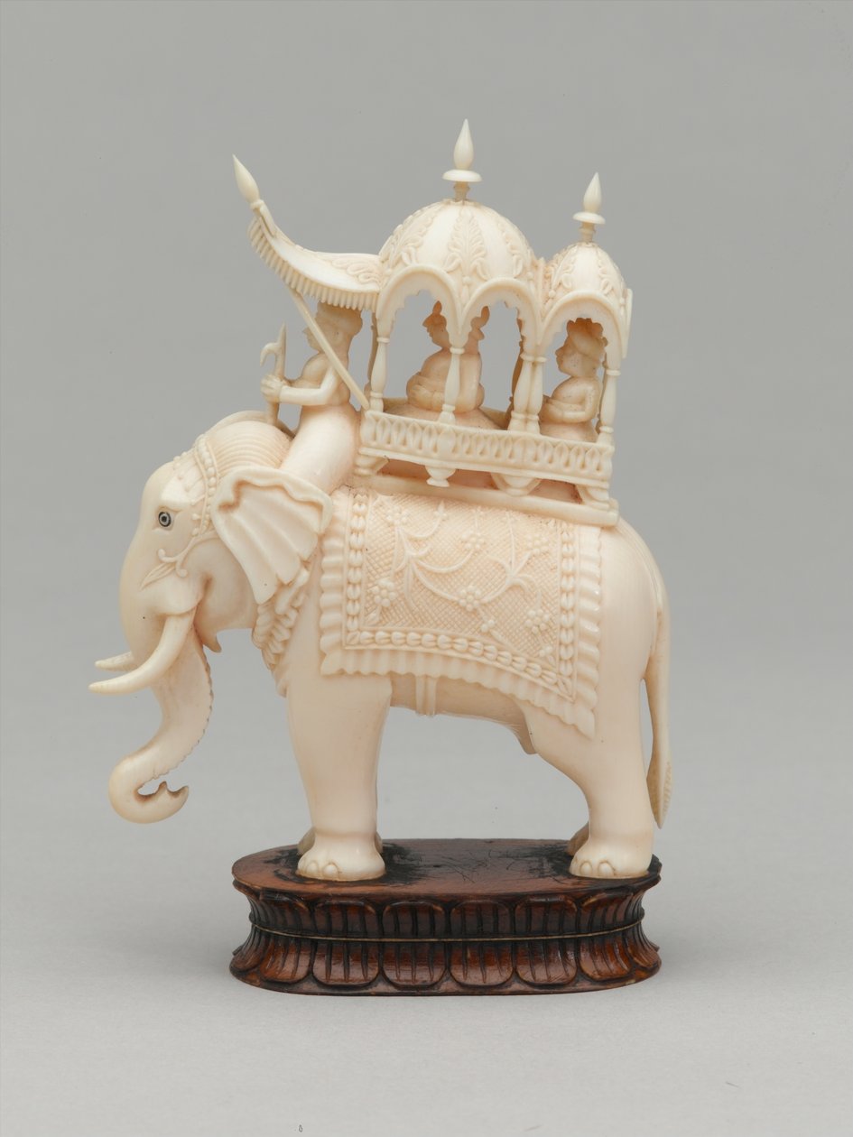 Schwarzer König, Schachfigur, Indien, ca. 1820 von Carel Jacobus Behr