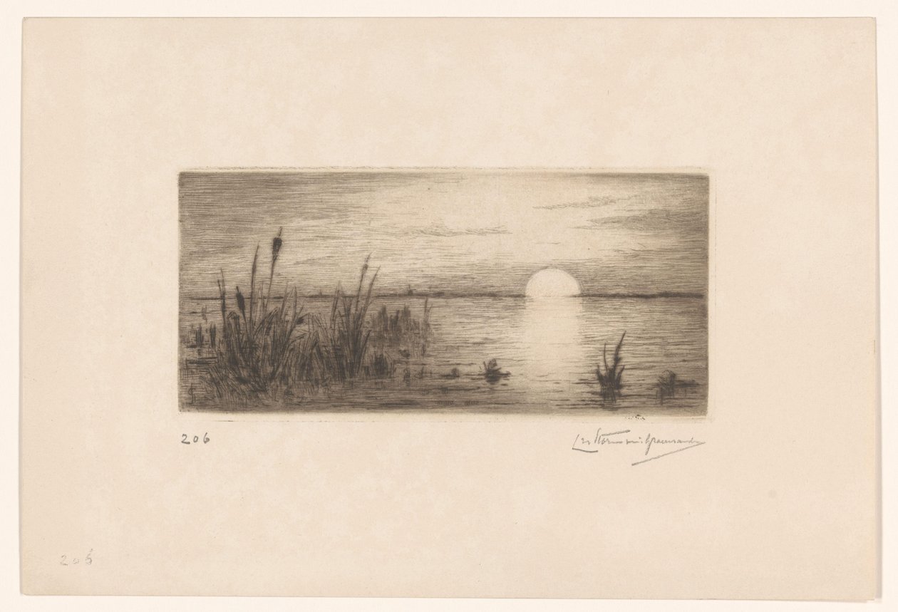 Sonnenuntergang von Carel Nicolaas Storm van 