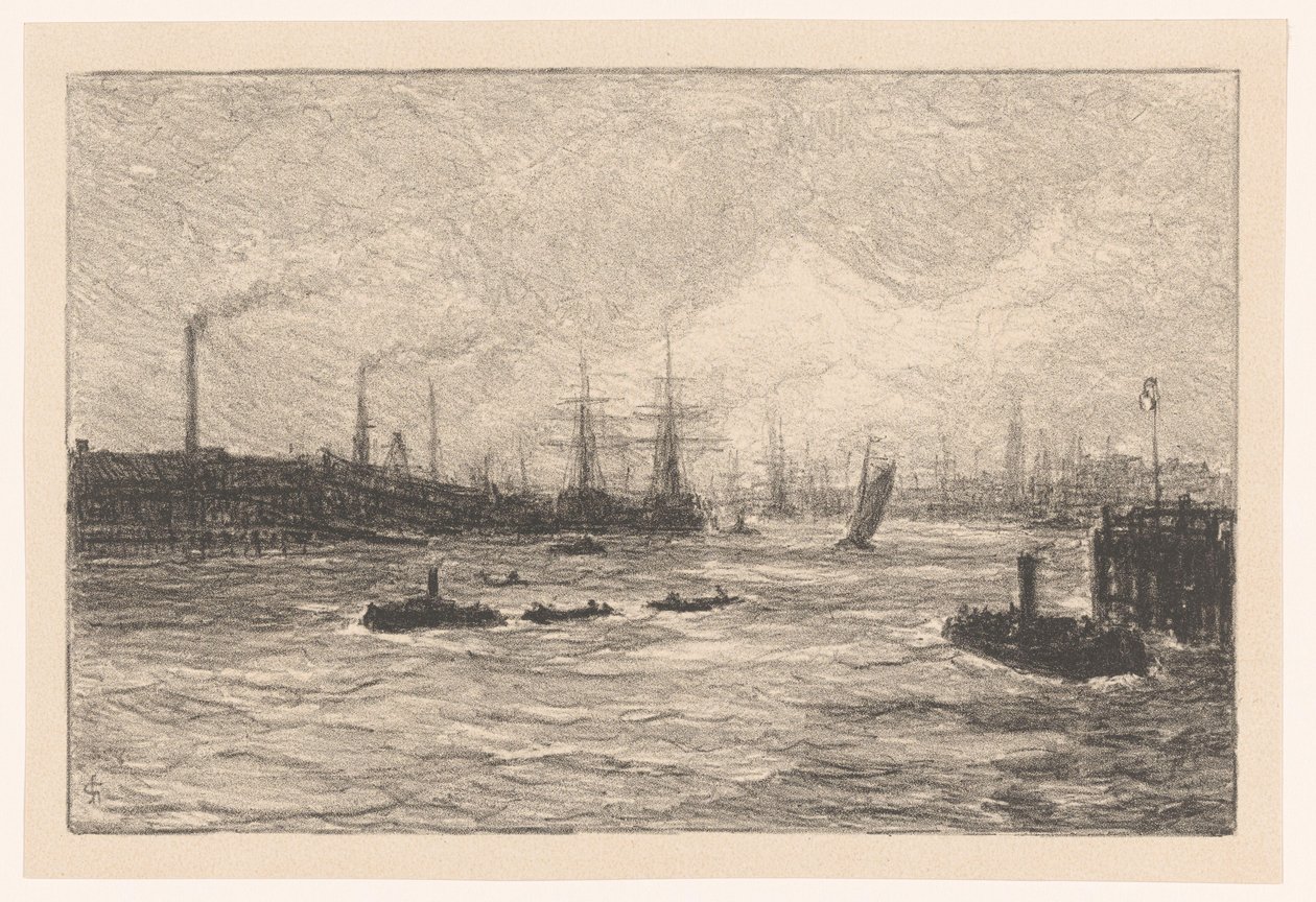 Hafen von Hamburg von Carel Nicolaas Storm van 