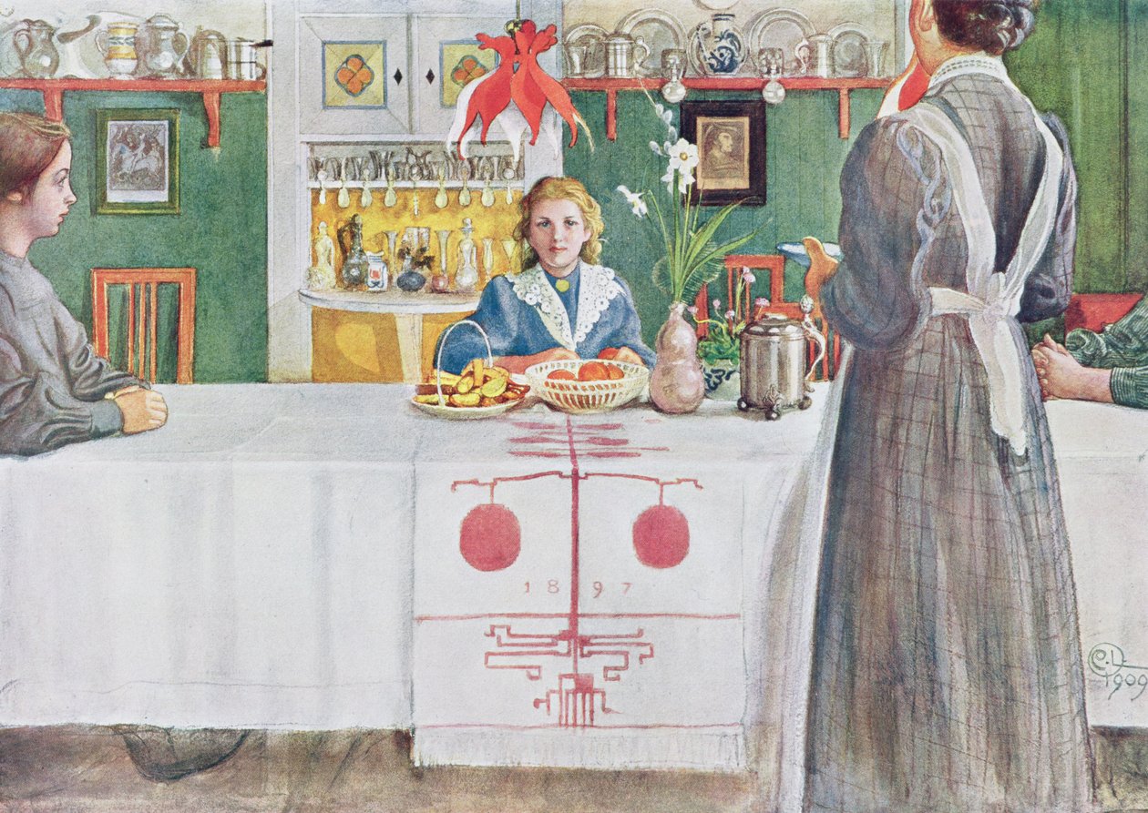 Freunde aus der Stadt - Esszimmerszene, veröffentlicht in 