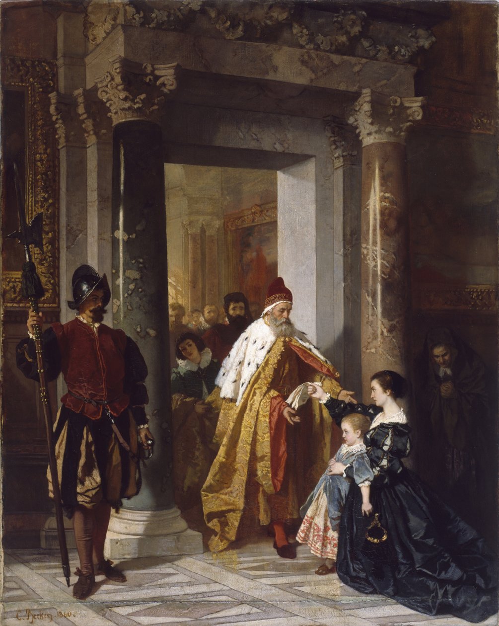 Petition an den Dogen, 1860 von Carl Ludwig Friedrich Becker