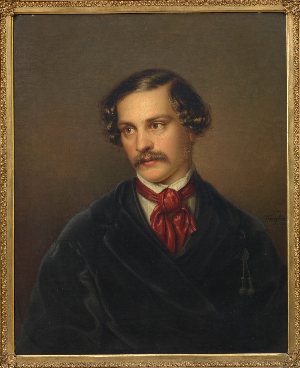 Porträt des Dramatikers und Komponisten Alexander Baumann von Carl Adolph Wangberg