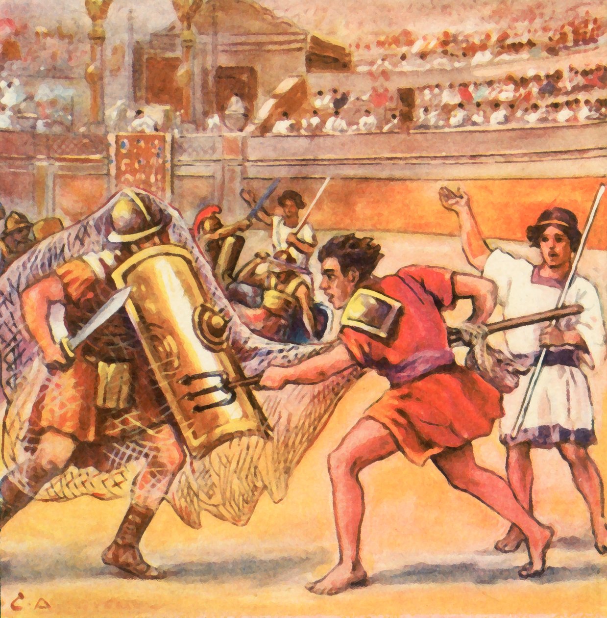 Schlacht der Gladiatoren von Carl Arriens