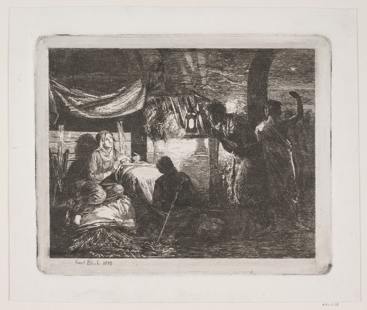 Anbetung der Hirten von Carl Bloch