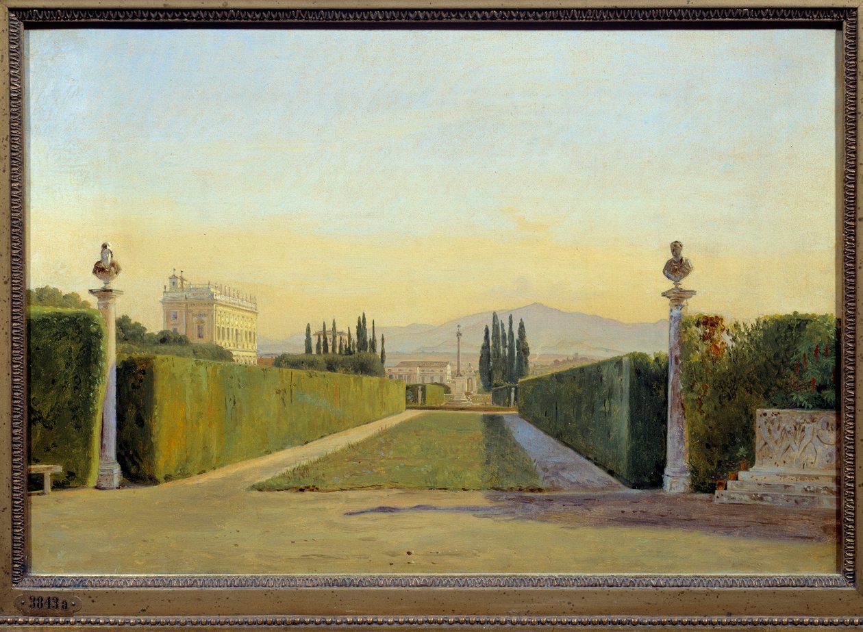 Die Gärten der Villa Albani von Carl Christian Constantin Hansen