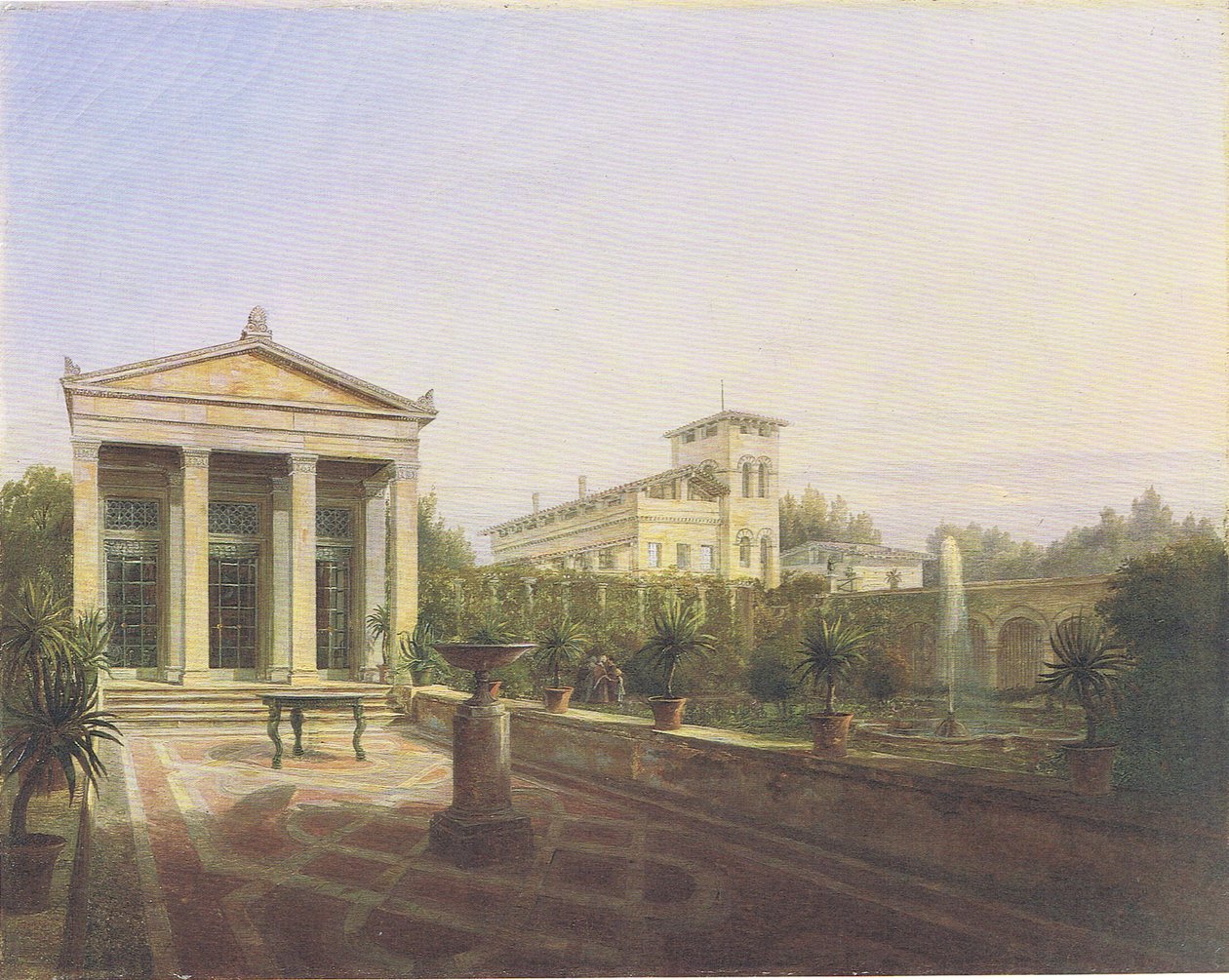 Das Gartenhaus von Charlottenhof in Potsdam von Carl Daniel Freydanck