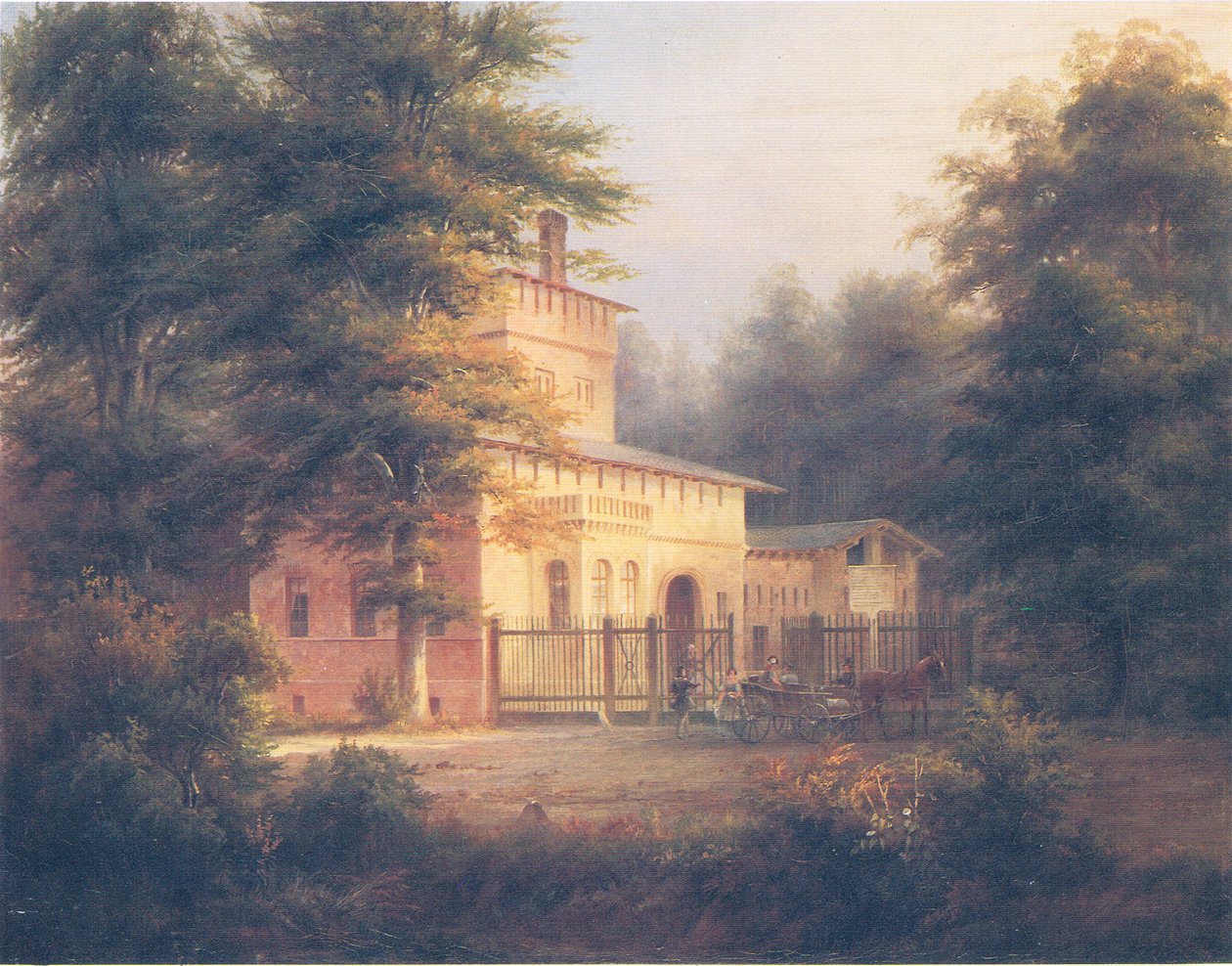 Ansicht des Försterhauses im Park von Potsdam von Carl Daniel Freydanck